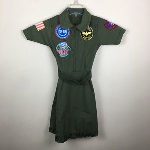 Top gun girl flight dress costume